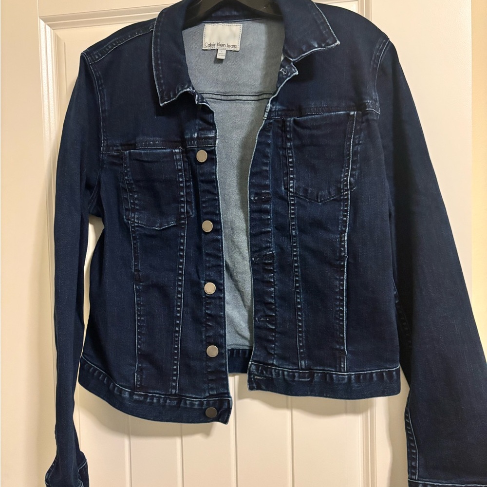 Calvin Klein Jeans Dark Blue Jean Jacket Classic Design